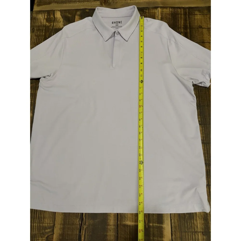 Rhone Men’s XL Lilac Purple Performance Golf Polo Quarter Zip